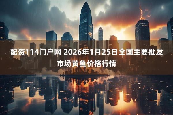 配资114门户网 2026年1月25日全国主要批发市场黄鱼价格行情