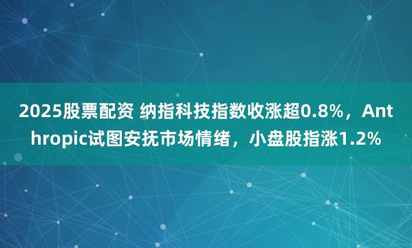 2025股票配资 纳指科技指数收涨超0.8%，Anthropic试图安抚市场情绪，小盘股指涨1.2%