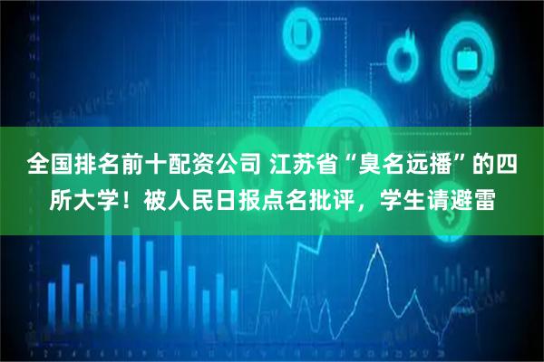 全国排名前十配资公司 江苏省“臭名远播”的四所大学!被人民日报点名批评,学生请避雷